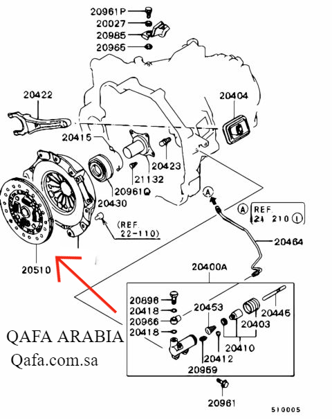 صحن كلتش لانسر 2001-2014 ياباني