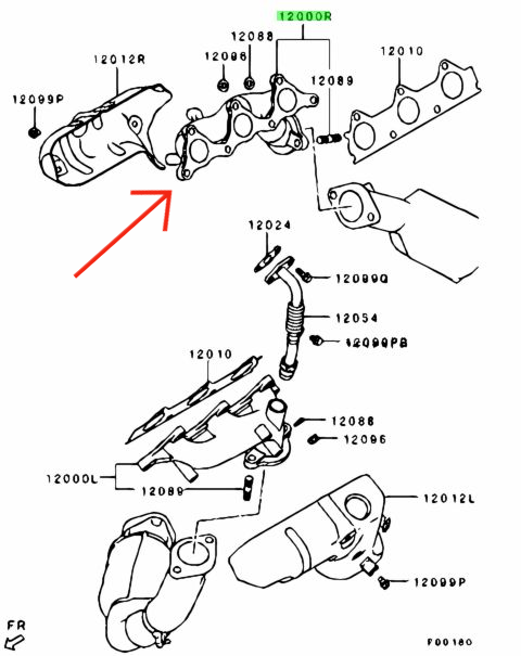 MANIFOLD EXHAUST,RH