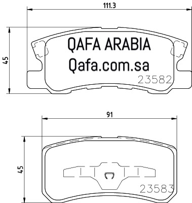 فحمات خلفي باجيرو تايلندي