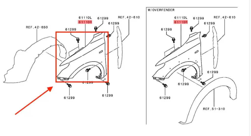 رفرف امامي ونيت 2020 يسار - بدون فتحة (1).webp